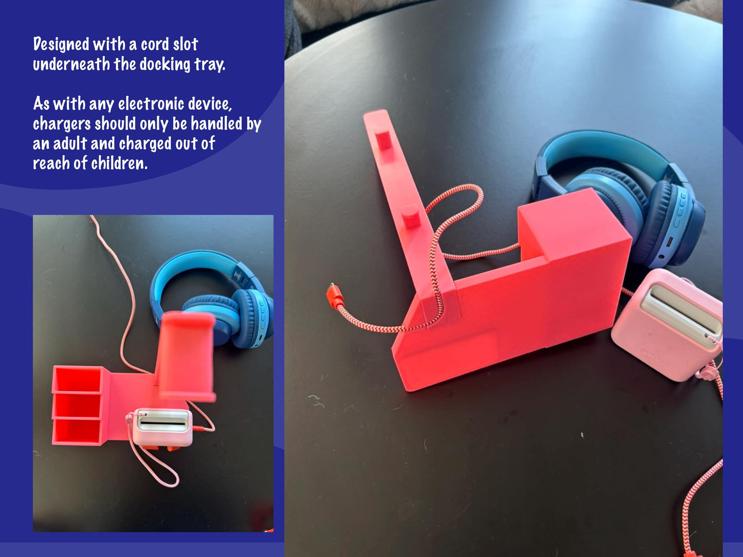 Mini Yoto Headphone Stand + MYO Card Docking Stand, Yoto Organizer