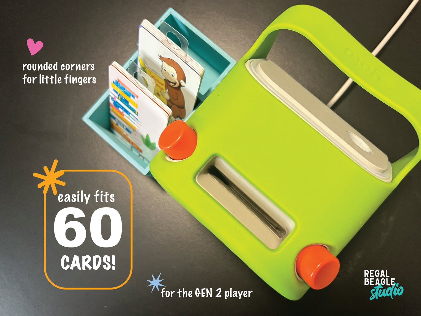 Yoto Gen 2 Tray Stand / Docking Station / Card Organizer