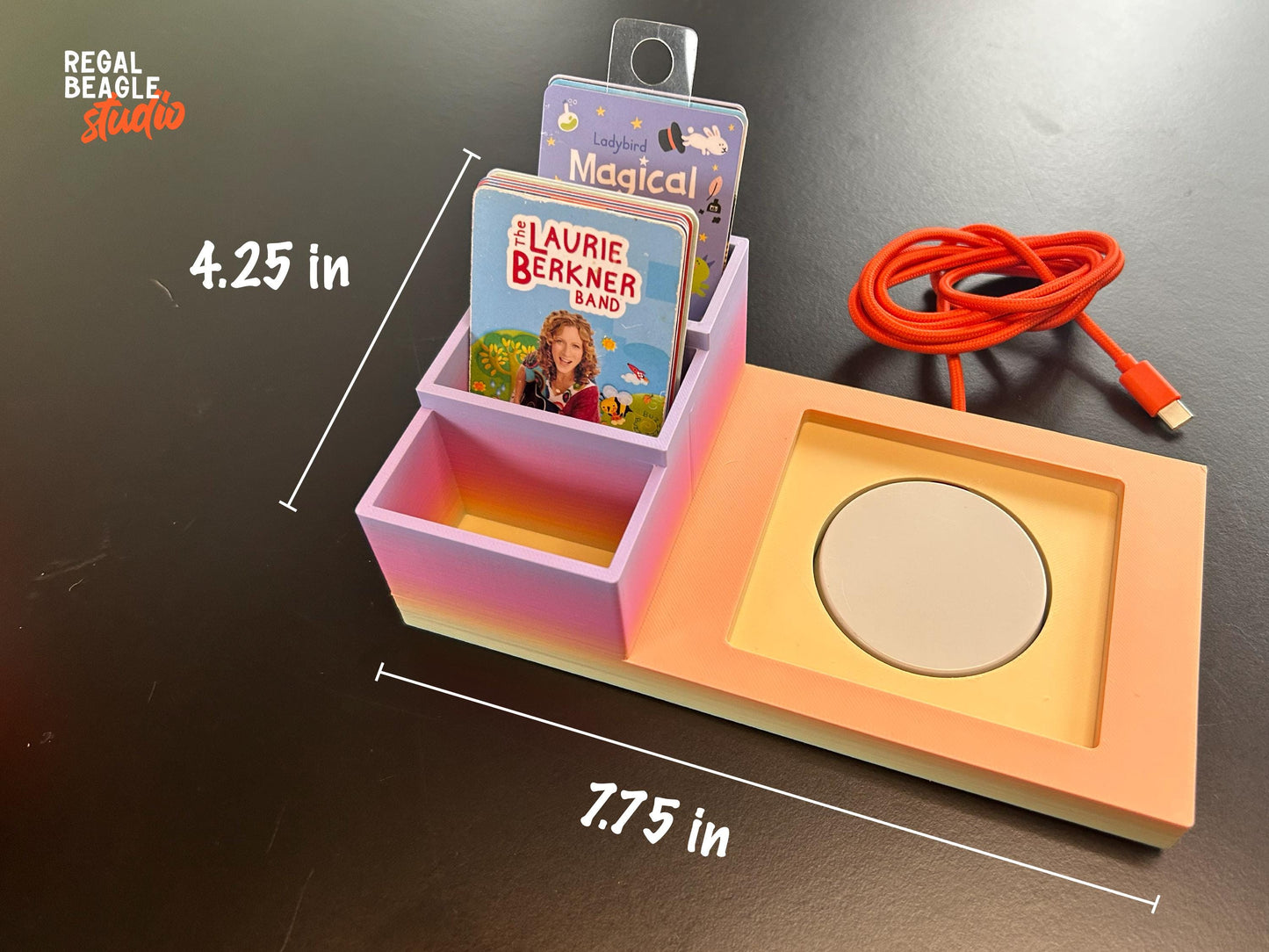 Rainbow Docking Stand, Card Organizer Tray for Yoto Mini / Gen 3