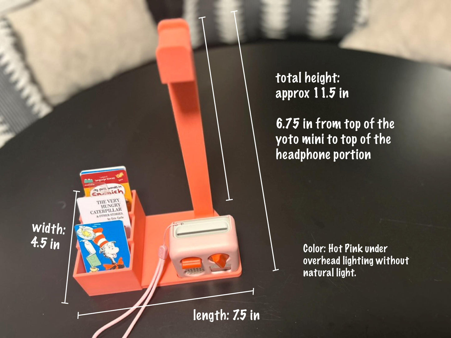 Mini Yoto Headphone Stand + MYO Card Docking Stand, Yoto Organizer
