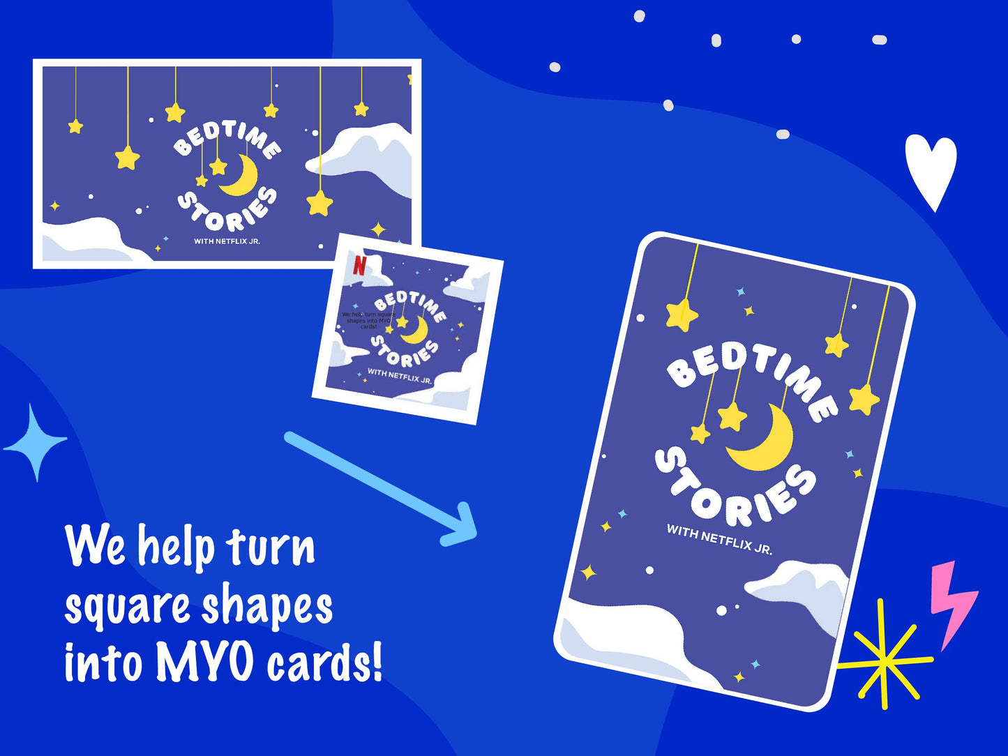 MYO Cards Sticker Printing - Gloss, full coverage stickers shipped to you