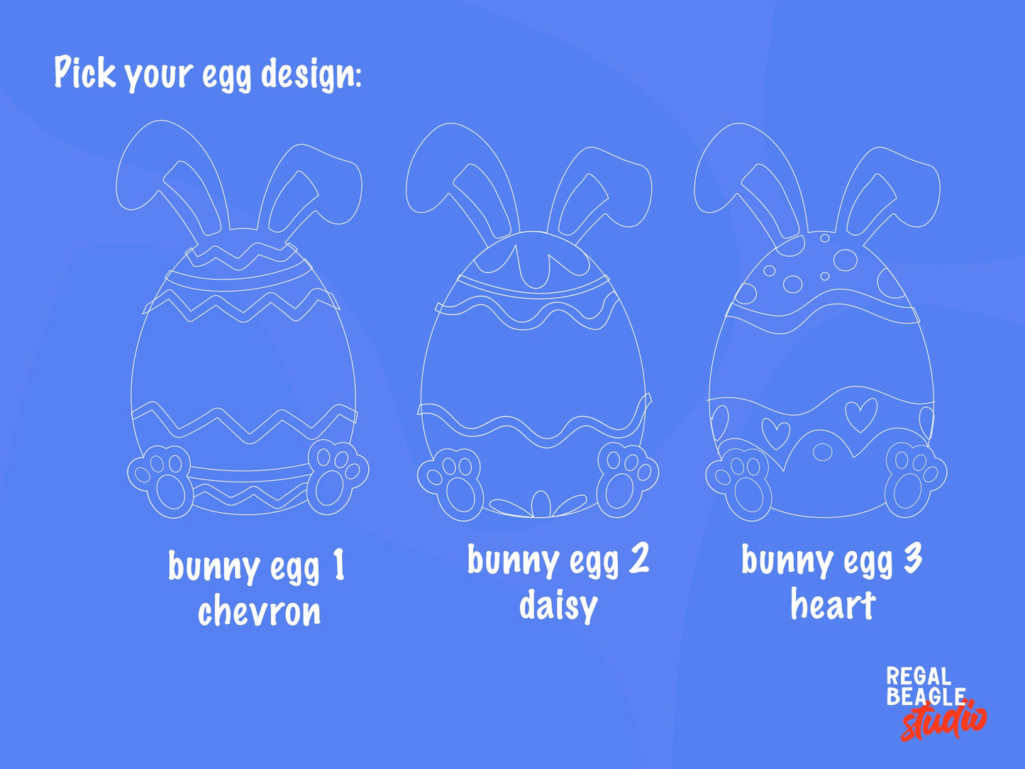 Large Personalized Easter Egg with Bunny Ears, Easter Paint Kit, Kids Paint Kit, Easter Craft For Kids, Custom Easter Gift