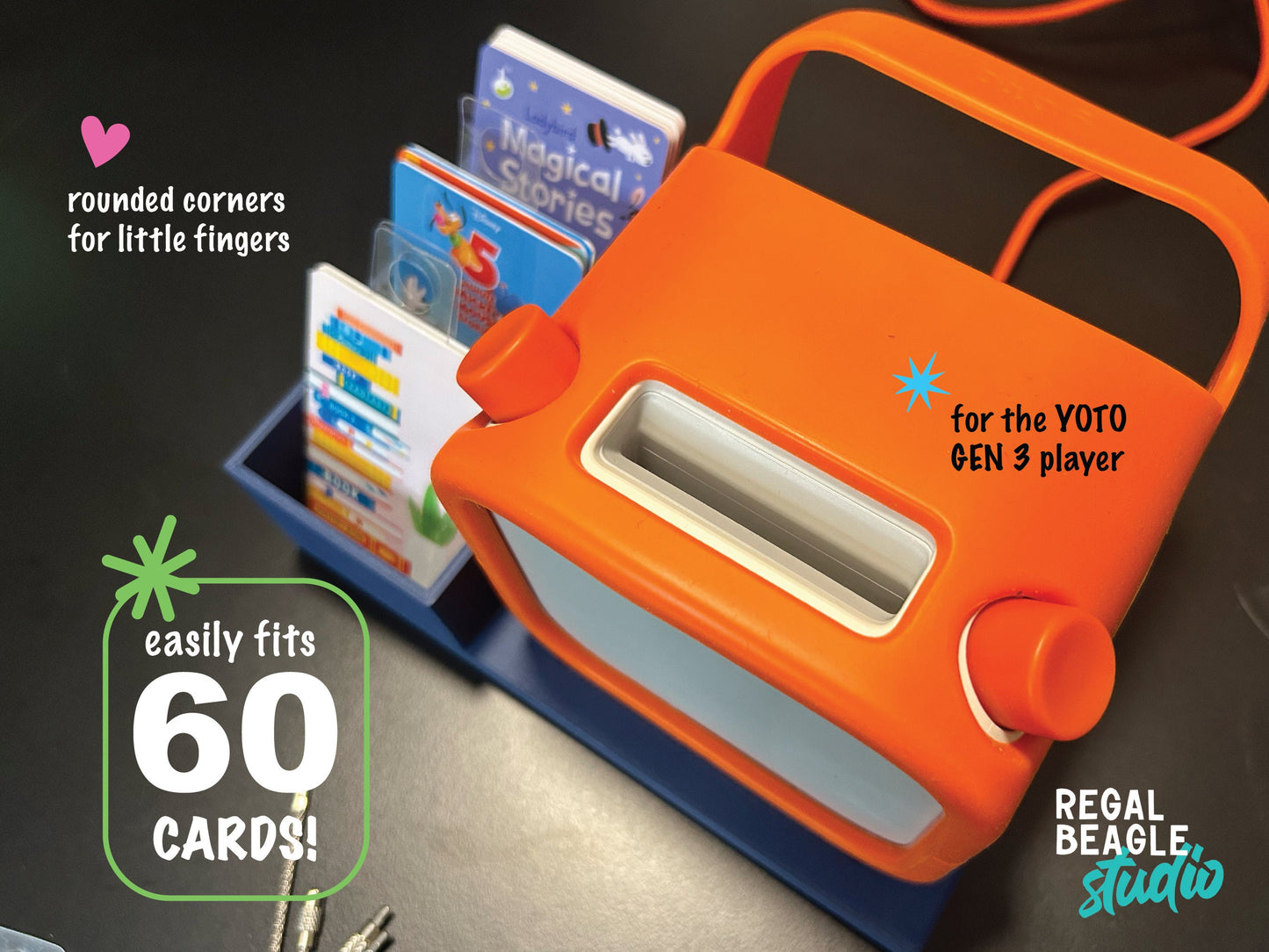 Yoto 3rd Gen Card Organizer, Docking Stand, Tray Stand: THE BELOVED OG