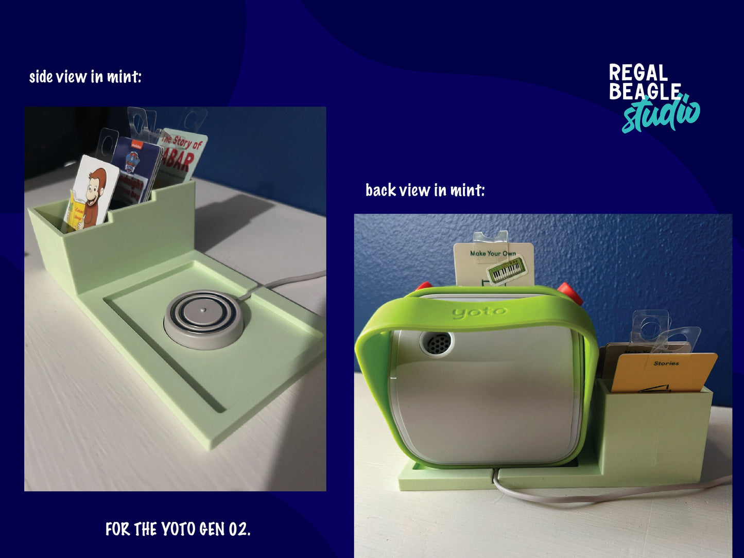 Yoto Gen 2 Tray Stand / Docking Station / Card Organizer