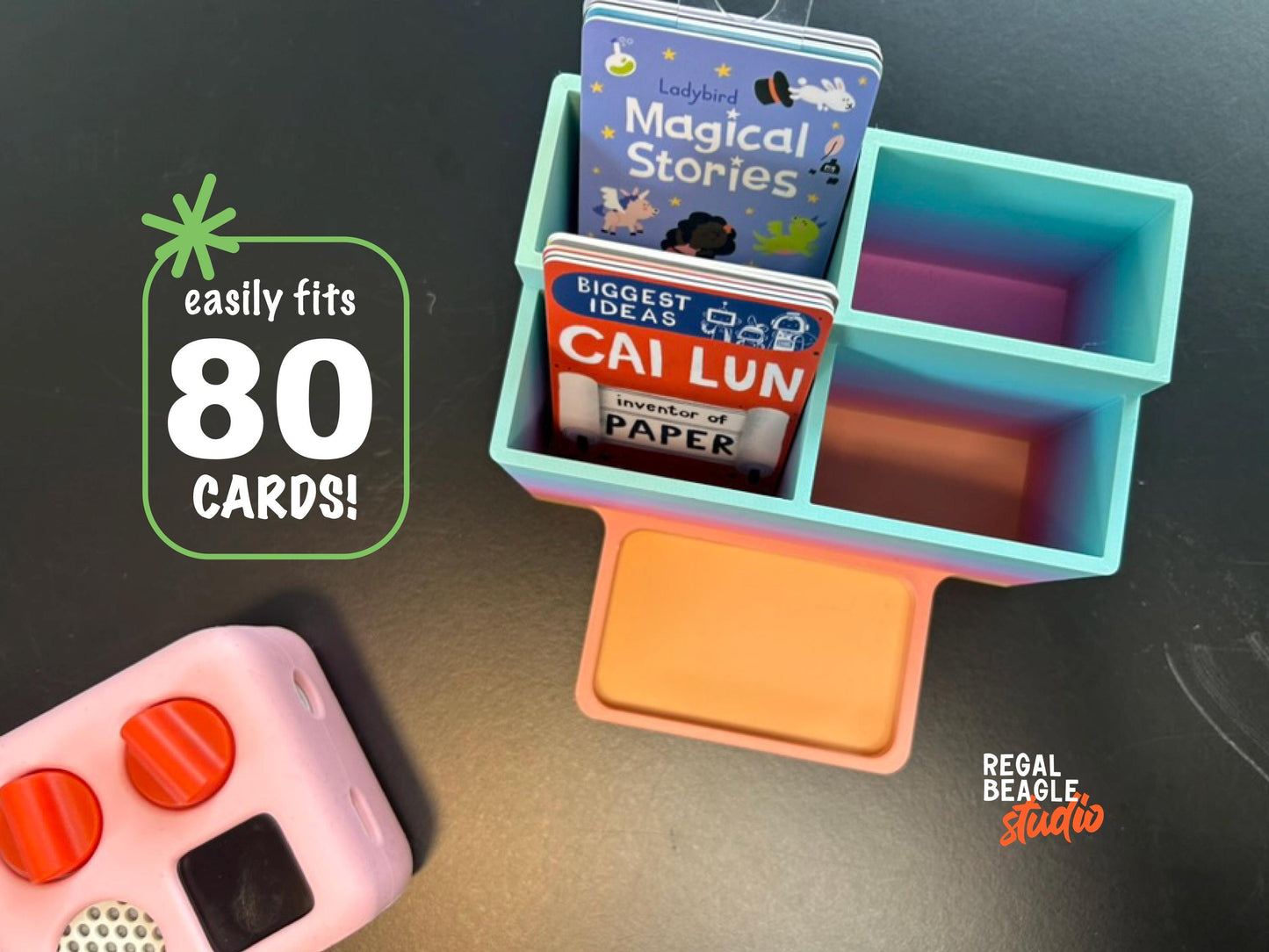 Rainbow Docking Stand, Card Organizer Tray for Yoto Mini / Gen 3