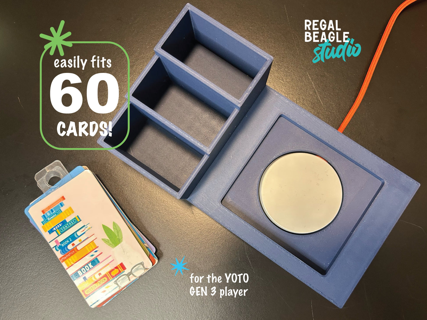Yoto 3rd Gen Card Organizer, Docking Stand, Tray Stand: THE BELOVED OG
