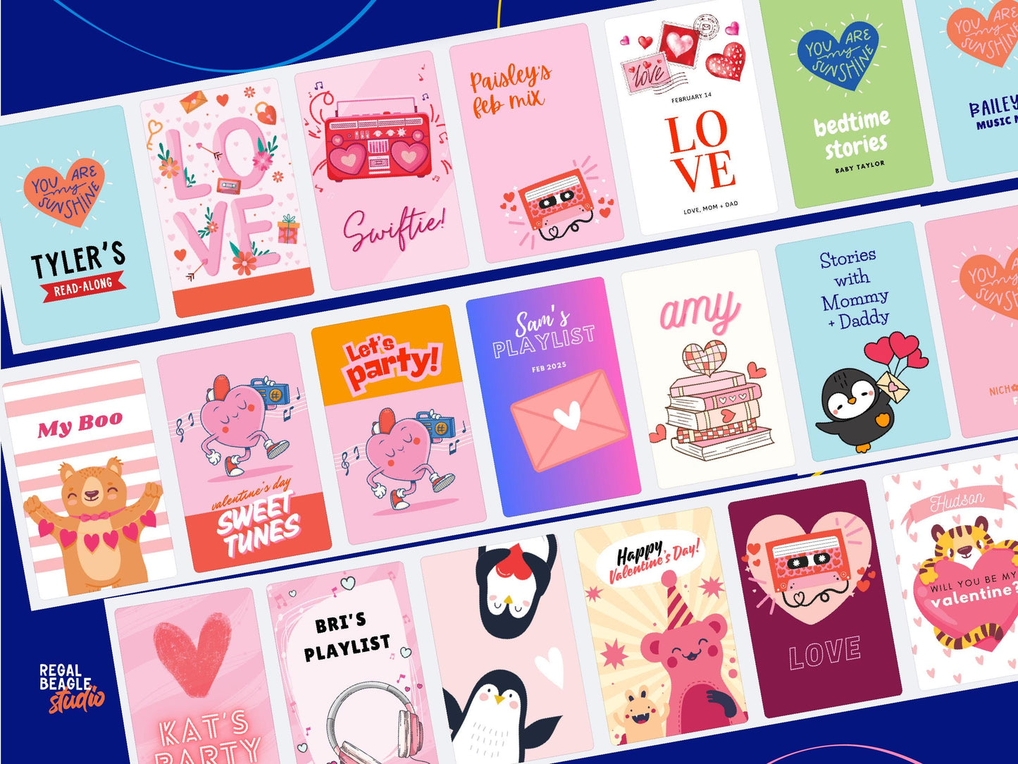 MYO Yoto Cards Canva Template: Printable Stickers for Make Your Own Yoto Cards, 90+ Editable Text Designs